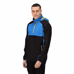 Regatta Mens Anorak Vintage Overhead Soft Shell Jacket - XL, Black/Strong Blue