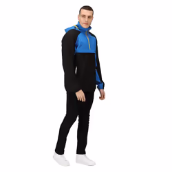 Regatta Mens Anorak Vintage Overhead Soft Shell Jacket - XL, Black/Strong Blue