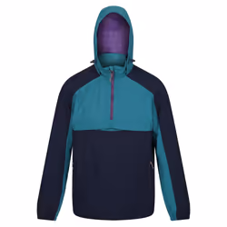 Regatta Mens Anorak Vintage Overhead Soft Shell Jacket - L, Navy/Spruce