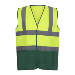 Regatta Mens Pro Two Tone Hi-Vis Vest - XL, Fluro Yellow/Medical Green