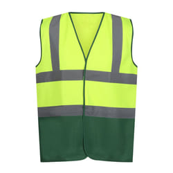 Regatta Mens Pro Two Tone Hi-Vis Vest - 3XL, Fluro Yellow/Medical Green