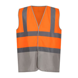 Regatta Mens Pro Two Tone Hi-Vis Vest - XXL, Fluro Orange/Seal Grey