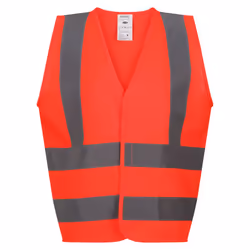 Regatta Childrens/Kids Hi-Vis Vest - 7-8 Years, Fluro Red