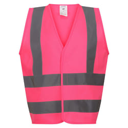 Regatta Childrens/Kids Hi-Vis Vest - 11-12 Years, Fluro Pink