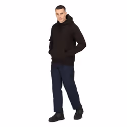 Regatta Mens Pro Overhead Hoodie - XS, Black