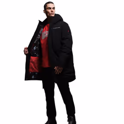 Regatta Mens Christian Lacroix Padded Long Waterproof Jacket - M, Black