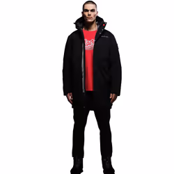 Regatta Mens Christian Lacroix Padded Long Waterproof Jacket - M, Black