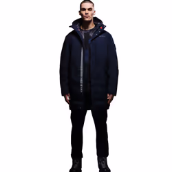 Regatta Mens Christian Lacroix Padded Long Waterproof Jacket - L, Navy