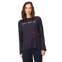 Regatta Womens/Ladies Carlene Happiness Long-Sleeved T-Shirt - 8 UK, Navy