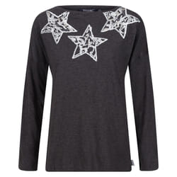 Regatta Womens/Ladies Carlene Stars Long-Sleeved T-Shirt - 8 UK, Dark Grey