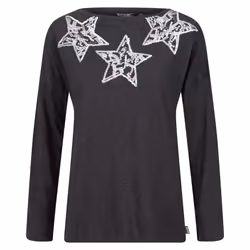 Regatta Womens/Ladies Carlene Stars Long-Sleeved T-Shirt - 16 UK, Dark Grey