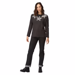 Regatta Womens/Ladies Carlene Stars Long-Sleeved T-Shirt - 16 UK, Dark Grey