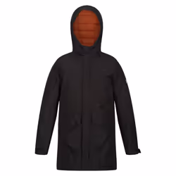 Regatta Childrens/Kids Farbank Ski Jacket - 5-6 Years, Black/Burnt Copper