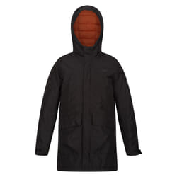 Regatta Childrens/Kids Farbank Ski Jacket - 5-6 Years, Black/Burnt Copper