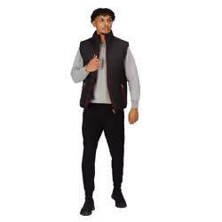 Regatta Mens Navigate Thermal Body Warmer - L, Black/Classic Red