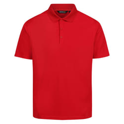 Regatta Mens Pro Moisture Wicking Polo Shirt - XS, Classic Red