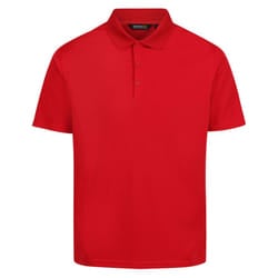 Regatta Mens Pro Moisture Wicking Polo Shirt - M, Classic Red