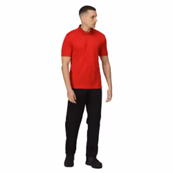 Regatta Mens Pro Moisture Wicking Polo Shirt - M, Classic Red