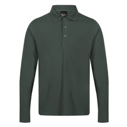 Regatta Mens Pro Long-Sleeved Polo Shirt - XL, Dark Green