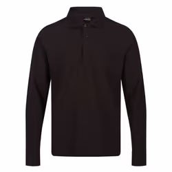 Regatta Mens Pro Long-Sleeved Polo Shirt - XS, Black