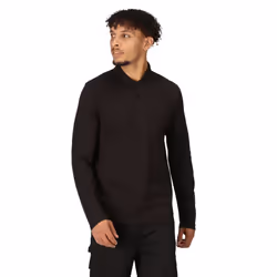 Regatta Mens Pro Long-Sleeved Polo Shirt - L, Black