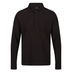 Regatta Mens Pro Long-Sleeved Polo Shirt - XXL, Black
