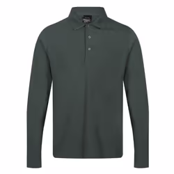 Regatta Mens Pro Long-Sleeved Polo Shirt - XS, Dark Green