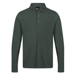 Regatta Mens Pro Long-Sleeved Polo Shirt - XS, Dark Green