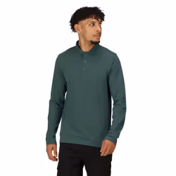 Regatta Mens Pro Long-Sleeved Polo Shirt - XS, Dark Green