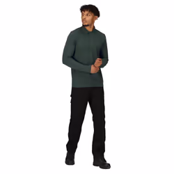 Regatta Mens Pro Long-Sleeved Polo Shirt - XS, Dark Green
