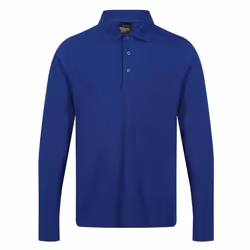 Regatta Mens Pro Long-Sleeved Polo Shirt - 3XL, New Royal