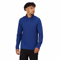 Regatta Mens Pro Long-Sleeved Polo Shirt - 3XL, New Royal