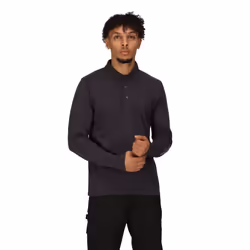 Regatta Mens Pro Long-Sleeved Polo Shirt - L, Seal Grey