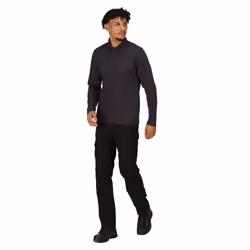Regatta Mens Pro Long-Sleeved Polo Shirt - XL, Seal Grey