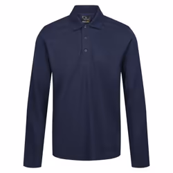 Regatta Mens Pro Long-Sleeved Polo Shirt - M, Navy
