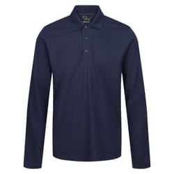 Regatta Mens Pro Long-Sleeved Polo Shirt - M, Navy