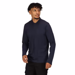 Regatta Mens Pro Long-Sleeved Polo Shirt - M, Navy