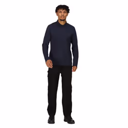 Regatta Mens Pro Long-Sleeved Polo Shirt - M, Navy