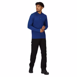 Regatta Mens Pro Long-Sleeved Polo Shirt - 4XL, New Royal