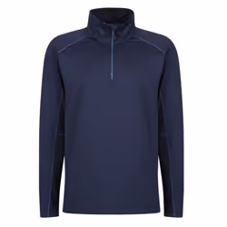 Regatta Mens Core Stretch Half Zip Midlayer - 3XL, Navy