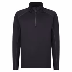 Regatta Mens Core Stretch Half Zip Midlayer - L, Black