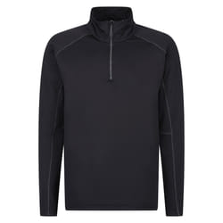 Regatta Mens Core Stretch Half Zip Midlayer - XL, Black