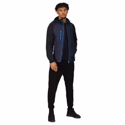 Regatta Mens Navigate Quilted Hybrid Jacket - S, Navy/French Blue
