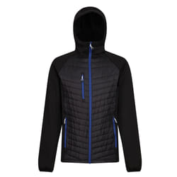 Regatta Mens Navigate Quilted Hybrid Jacket - XXL, Black/New Royal