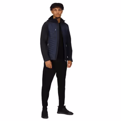 Regatta Mens Navigate Quilted Hybrid Jacket - XL, Navy/Seal Grey