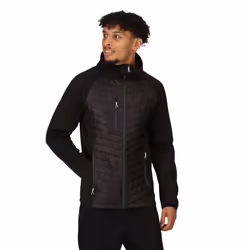 Regatta Mens Navigate Quilted Hybrid Jacket - 3XL, Black/Seal Grey
