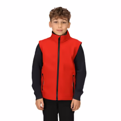 Regatta Childrens/Kids Ablaze Softshell Reflective Gilet - 11-12 Years, Classic Red/Black