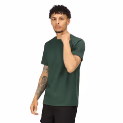 Regatta Mens Pro Cotton Soft Touch T-Shirt - M, Dark Green