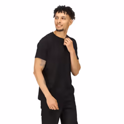 Regatta Mens Pro Cotton Soft Touch T-Shirt - 4XL, Black