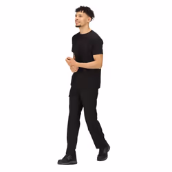 Regatta Mens Pro Cotton Soft Touch T-Shirt - 4XL, Black